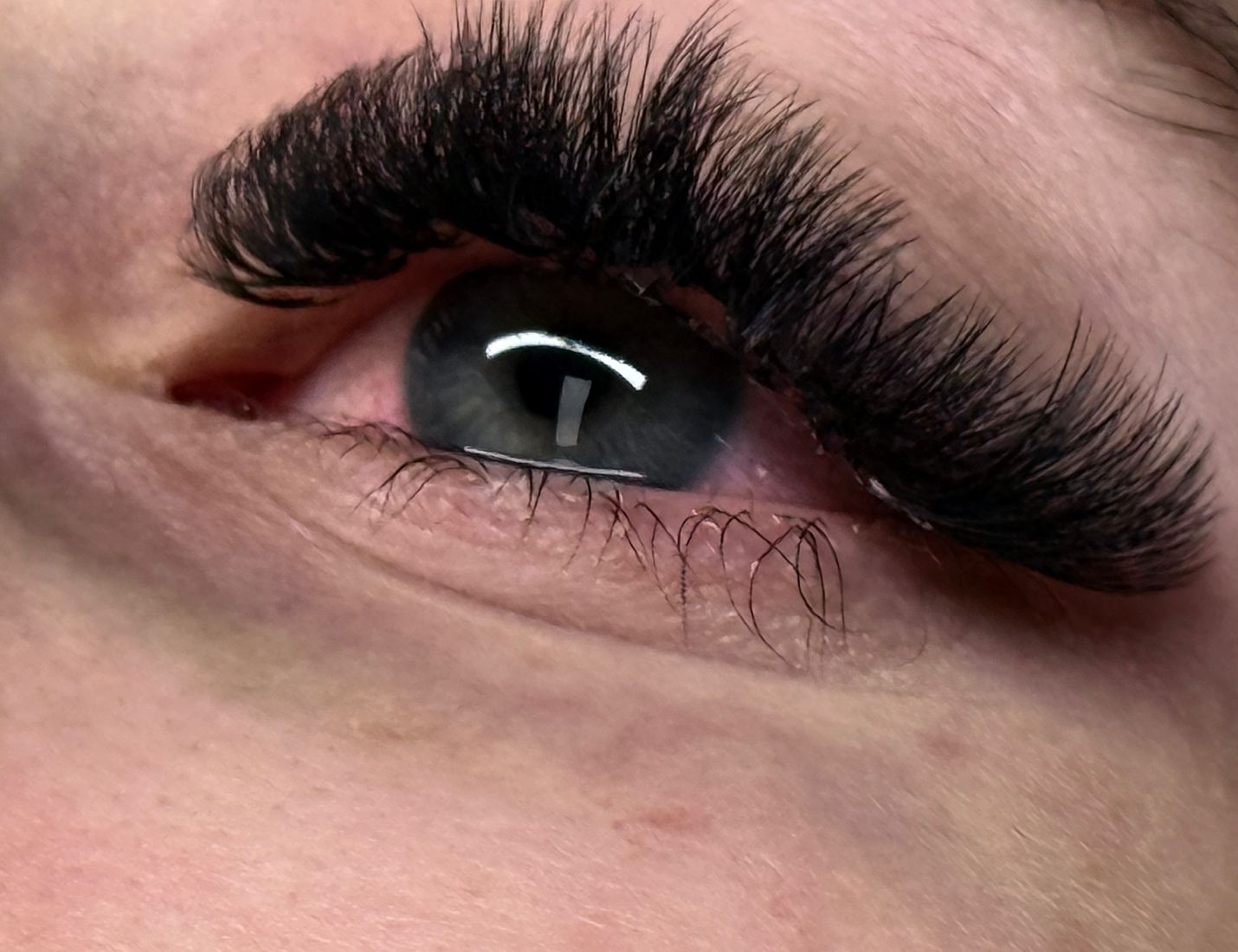 Extensions de cils, gros plan